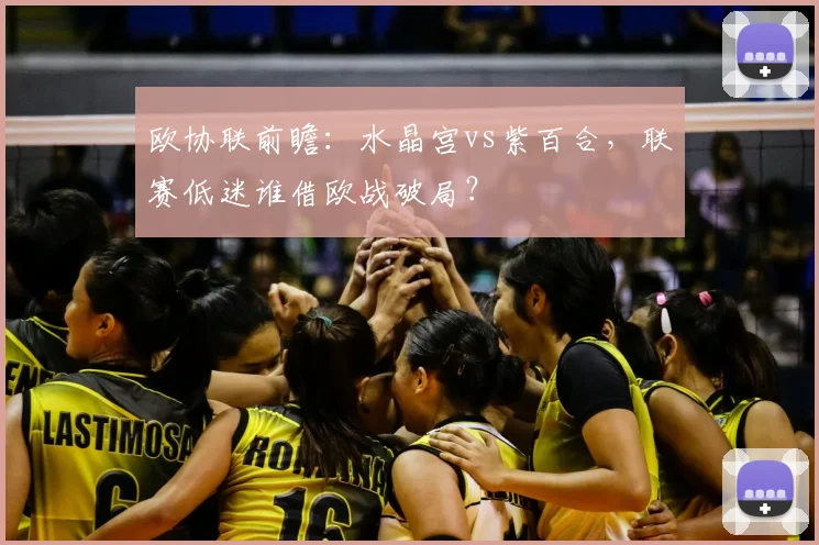 欧协联前瞻：水晶宫vs紫百合，联赛低迷谁借欧战破局？